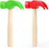 Fowecelt 2 Pack Wooden Hammer Toys, Simulation Hammers Educational Tools for Kids Birthday Party Games Supplies