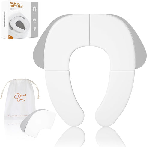 FOOYOO Foldable Toddler Toilet Seat | Portable Potty Training Seat for Travel &
