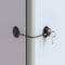 Child Safety Lock for Refrigerator, Cabinet, Drawer, Freezer & Door with 2 Extra Strong Adhesives, Black