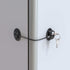 Child Safety Lock for Refrigerator, Cabinet, Drawer, Freezer & Door with 2 Extra Strong Adhesives, Black