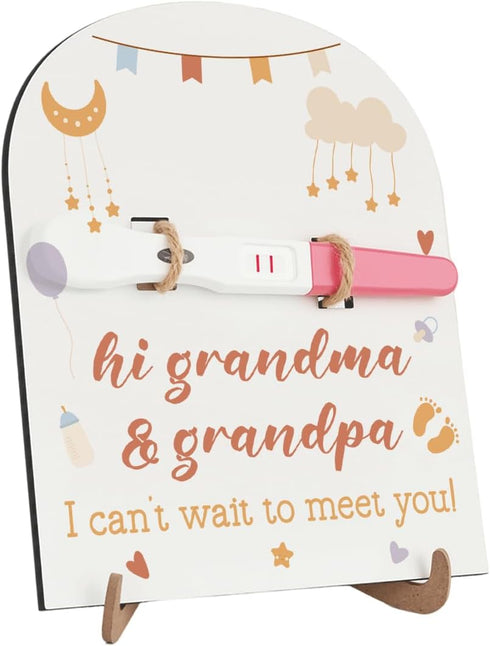 JHFDTY Baby Announcement for Grandma Grandpa Surprise Pregnancy Announcement Ideas Baby Reveal for