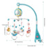 150 0-24 Baby Musical Crib Mobile with Timing Function Projector Lights,Stand-Along Rattles and Melodies Music Box