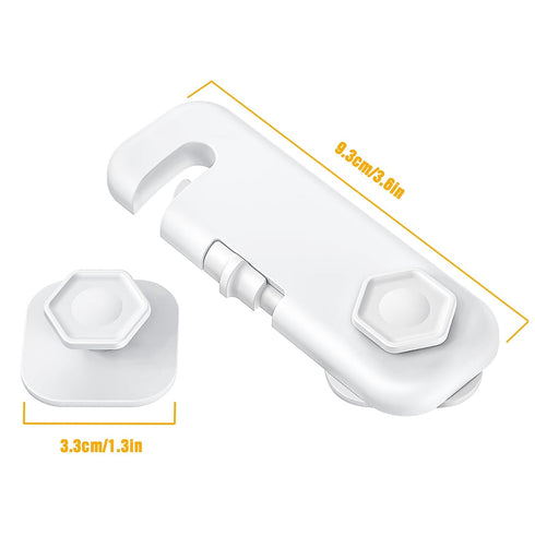 6 Pack Fridge Locks for Kids, Cabinet Locks Baby Proofing, Child Proof Refrigerator Lock for Safety, Baby Locks for