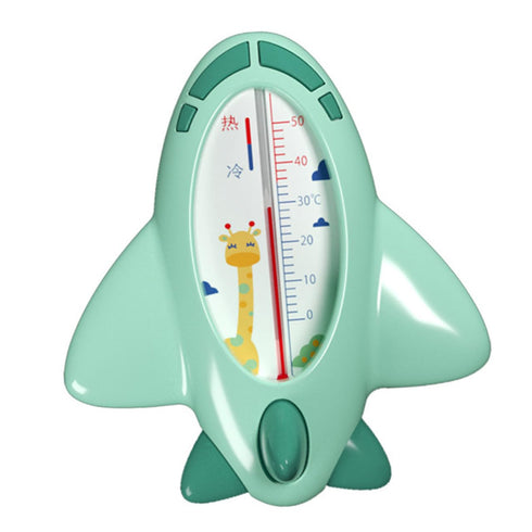 Bath Thermometer in Cartoon Plane Shape Floating Water Temperature Gauge for Safety