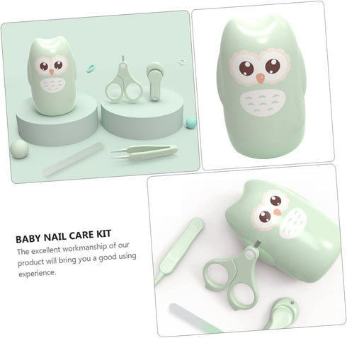 Set Anti-Pinch minkissy Baby Nail Clipper Safe Toddler Nail Scissors Portable Design for Newborn Care