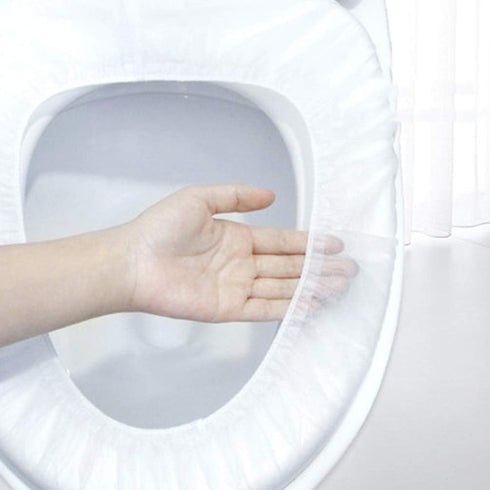 Tomaibaby 50pcs Dispossable Toilet Seat Covers, Portable Non-Slip Potty Seat Covers for Kids or Adults Travel