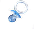 NST 12 Medium Plastic Baby Shower Pacifiers 1.75" Long - Blue