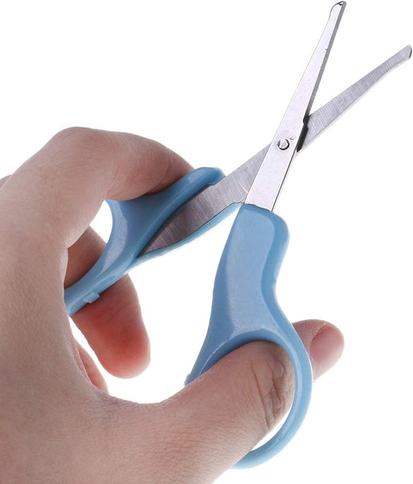 HYROOY Baby Nails Cutter Grooming Nursing Care Newborn Kids Stainless Scissors Random Color Round Tip ABS+Stainless