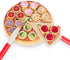Set (6 Set) Cutting Play Food Toy for Kids Kitchen,Wooden Pizza Pretend Play Kitchen Accessories,Learning Toy Birthday