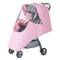 Spittle-proof Pink Baby Stroller Rain Cover, Windproof Umbrella Car Cover