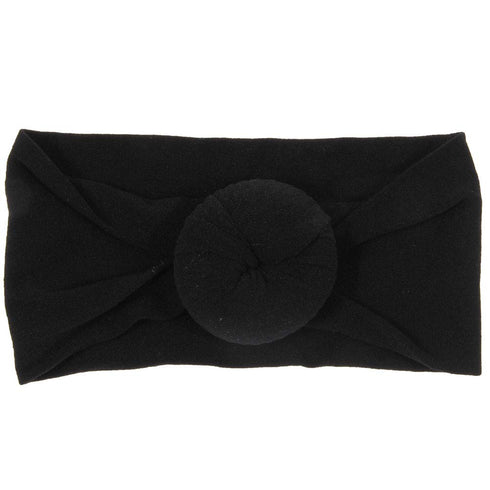 6 Pack Cute Toddler Baby Girls Soft Nylon Headwraps, Infant Knot Bow Headband Turban (Set 2)