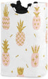 senya Pink Pineapple with Gold Glitter Large Storage Basket, Collapsible Organizer Bin with Handles