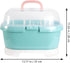 Bottle Drying Rack and Storage Box for Infants, Milk Bottle Organizing Case with Drainage, Plastic, Space-Saving Design