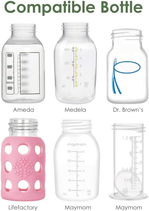 (19 mm, 1-Piece) Maymom Breast Shield Flange Compatible for Ameda Breast Pumps MYA Joy Finesse