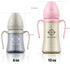 GROSMIMI 6 oz 2 Pack PPSU Spill Proof Magic Sippy Cup Bundle (Pink,Peach)
