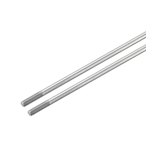 MECCANIXITY 304 Stainless Steel Push Rod Connector, Double End Threaded Rod for DIY Models, M3x250mm, 2 Pack