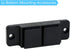 Retractable Baby Gate Replacement Parts Kit (Black), Full Set Wall Mount Accessories with Brackets and Screws