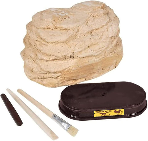 ArtCreativity Dinosaur Excavation Kit for Kids, Velociraptor Skull Excavating Set, Educational Dinosaur Gift