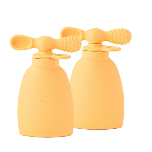 Nontoxic Reusable Baby Food Pouches - Premium Food Grade Silicone - BPA