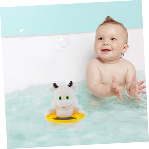 ibasenice Floating Bath Thermometer Cartoon Animal Tub for Safe Water Temperature Monitoring and Bathtub Calf Shape Fun