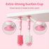 4-in-1 Set, Ariseno Baby Bottle Brush Including Nylon Bottle Brush, Cap, Straw, Nipple Brushes, BPA-Free (Pink)