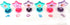 24 2 1 TINYMILLS Pcs Donuts in Stackable Stacking Crayon with Extra Stamper Topper, Kids Party Favors, Goodie Bag