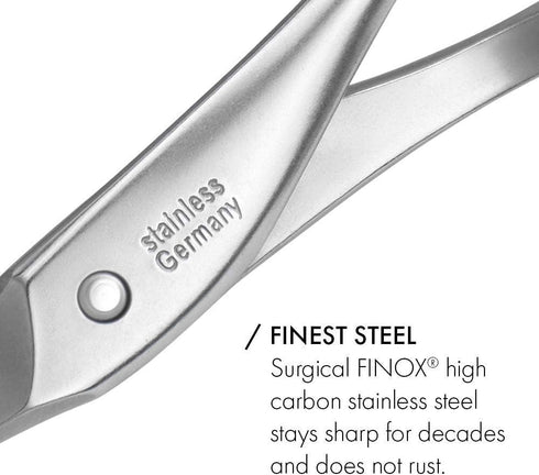 Set Trimming Baby Nail Scissors & Glass Nail File Safe, Gentle Nail Care for Newborns, Infants & Toddlers Precision +