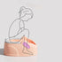 JTLB Ergonomic Baby Butt Washing Basin - Portable Lightweight PP PU Wash Seat for Newborns, Infants and Toddlers