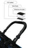 Universal Baby Stroller Bumper Bar, Adjustable Armrest Handle with Black PU Leather Cover