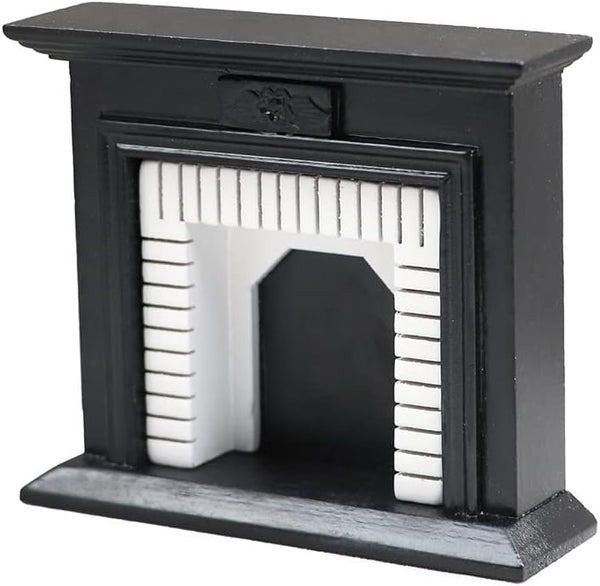 SXFSE Dollhouse Decoration Accessories, 1:12 Dollhouse Miniature Furniture Scene Simulation Vintage Mini Fireplace