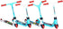2Pcs Red Mini Finger Scooter - Cute Plastic Finger Skateboards for Interactive Finger Photography Props