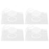Sorcristy 4PCS White Baby Wet Wipes Pouches, Travel Wet Wipes Bags Cases, Reusable