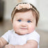 cherrboll 3pcs Baby Girl Flower Headbands - Super Soft & Stretchy Nylon Floral Hairbands for Newborn Toddler