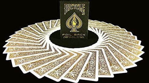 Bicycle Rider Back MetalLuxe Playing Cards, Gold Foil Edition