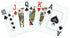 Copag 1546 Design 100% Plastic Playing Cards, Poker Size, Red/Blue, Jumbo Index, 1 Set