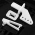 WMYCONGCONG 10 PCS Steel Pushrod Parts 1.2x260mm + 10 PCS Nylon Micro Control Horns 20x11mm for RC Airplane