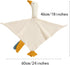 Organic Cotton Security Blanket for Baby Boys and Girls, Khaki Goose Soft Muslin Cotton Blanket, Breathable