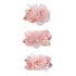 Flower Hair Clips Set for Baby Girl, Lightweight Floral Hair Bow Accessories, 3pcs for Toddler Gifts
