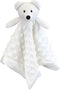 Baby White Polar Bear Soft Stuffed Animal Security Blanket, 13" Plush Character Lovey