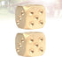 ARTIBETTER 2 Pcs Metal Dice: Brass Dice for Poker Party Game, Role Playing Games, Golden Dice for Tables