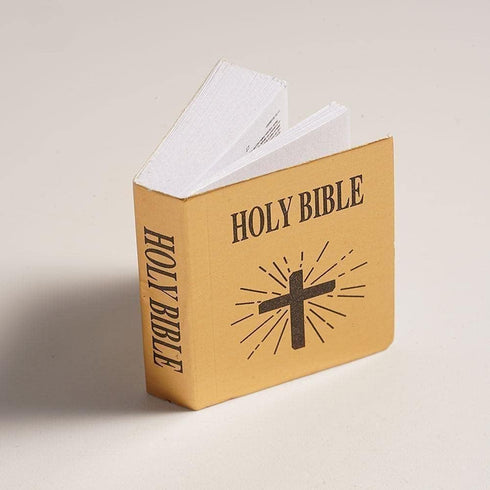 Galepromot 1Pc 1/12 Mini Bible Pocket Book Dollhouse Miniature Book Bookshelf Bedroom Library AccessoriesDollhouse