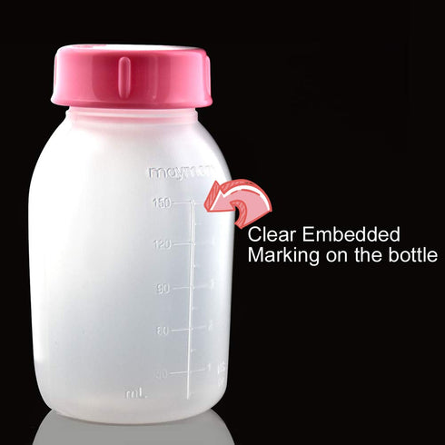 Maymom Breast Pump Bottle Compatible with Medela Pump in Style MaxFlow, Freestyle, Swing Maxi Pump, 8pc/pk with Maymom