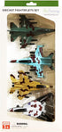 ArtCreativity United States Air Force Diecast Fighter Jet Toy Set of 4, Pullback Mechanism Metal Plane Toys for Boys