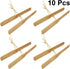 Alipis 10 Pcs DIY Hand Rub Flying Helicopter Toy Wood Dragonfly Propeller for Kids Outdoor Garden Patio Toy
