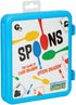 Spoons in a Case, Card Games for Kids, Fun Family Games for 3-6 Players, Ages 7+