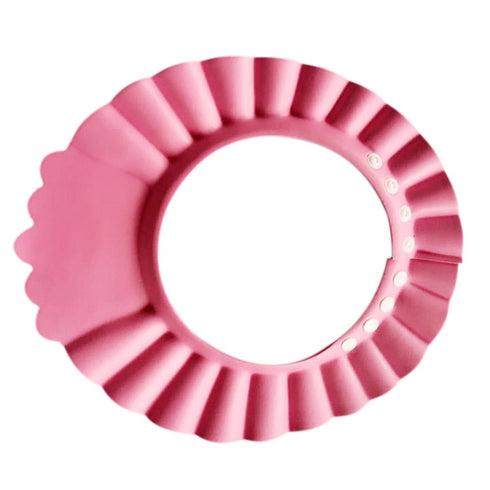 Baost Baby Safety Bath Visor Shampoo Hat Shower Bathing Eye Protector Hair Washing Shield Cap (Pink)