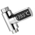 BEAHING Digital Shower Thermometer 5~85C with 360 Rotating LED Water Meter, Shower Water