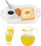Honbay 9PCS Mini Fake Food Model, Miniature Breakfast Set for Mini House Outdoor Garden Party Celebration