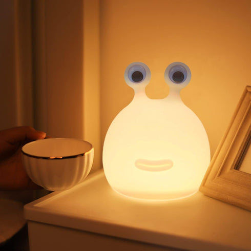 Cute Slug Night Light for Kids - Soft Silicone Lamp Gift for Baby Rooms