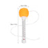 Swimming Floating Pool Thermometer Orange with Cartoon Design, Water Temperature Gauge for Bath, Hot Tub and Pool Use